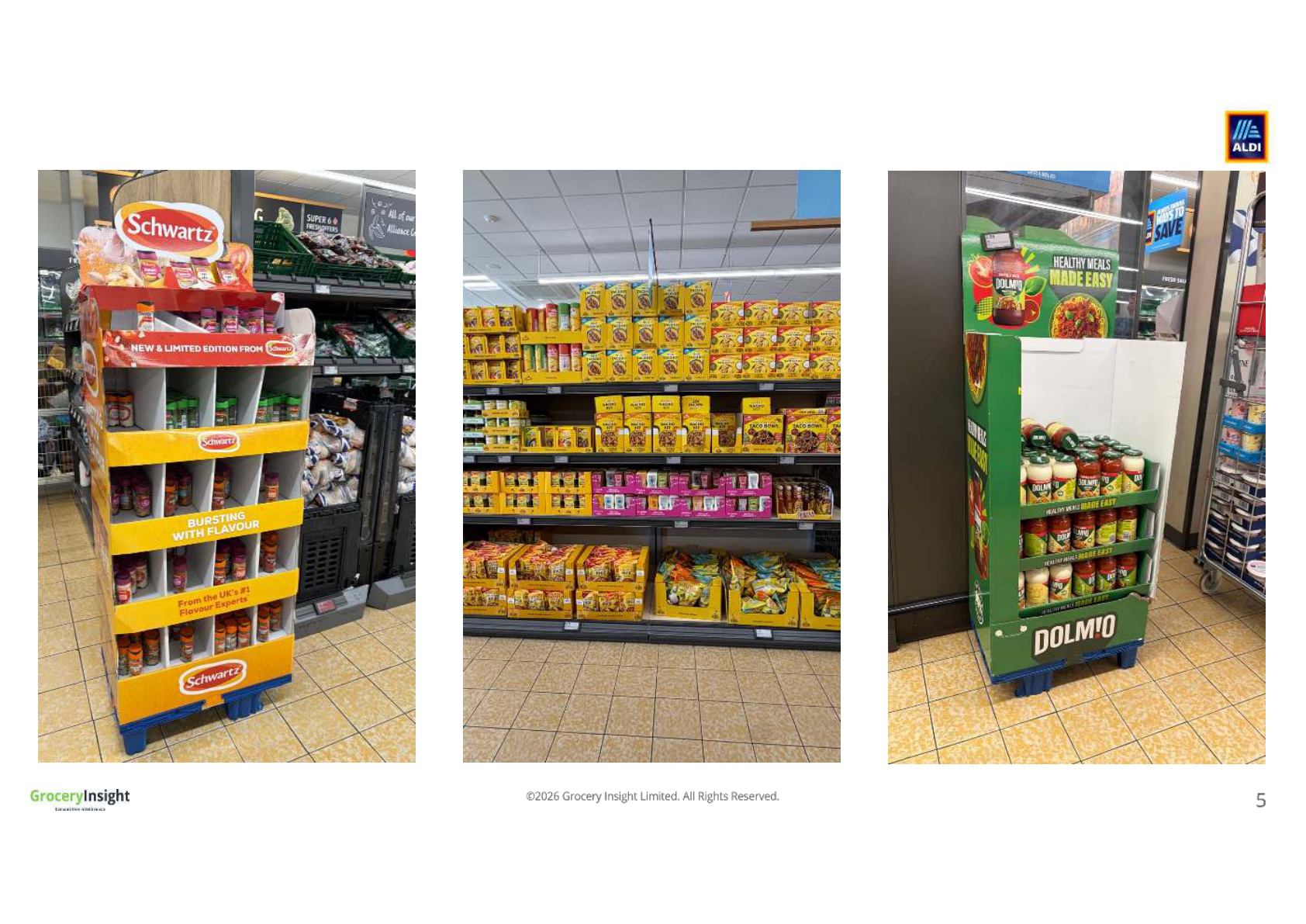 Aldi — branded displays